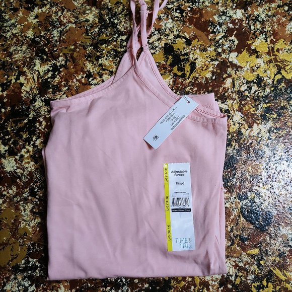 Tops - Light Pink tank with adjustable straps